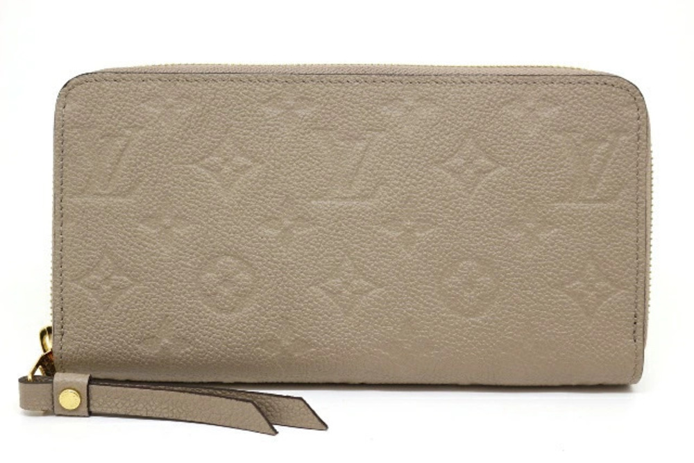 LOUIS VUITTON Wallet Zippy Long Monogram Empreinte Tourterelle